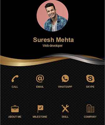 Digital profile of Suresh Mehta - Web Developer