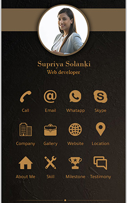 Digital profile of Supriya Solanki - Web Developer